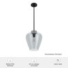 Hunter Fans 12" Vidria Pendant Light Matte Black Modern Ceiling Fixture - 4 of 4