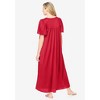 Only Necessities Long Silky Lace-Trim Gown - 3 of 4