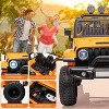 2-Seater Kids Electric Ride-on Car, 2WD/4WD Toddler Truck with Trunk, Suspension, LED Lights & Music, Remote Control Vehicle for Ages 3-8 - 4 of 4