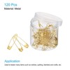 Unique Bargains Metal DIY Blankets Crafts Brooch Making Home Sewing Safety Pins 120 Pcs - 3 of 3