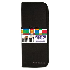 Daler-Rowney Graduate Artist's Brush Set with Zip Case, Long Handle, 10 Pieces - 1 of 2