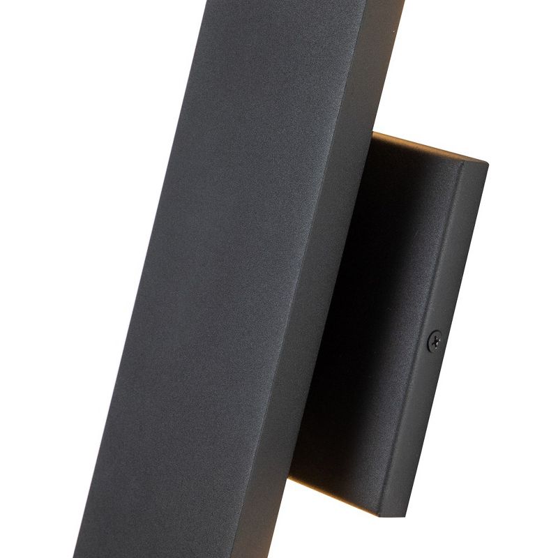 C Cattleya 2-Light Integrated LED Outdoor Wall Light with Matte Black Finish, 4 of 8