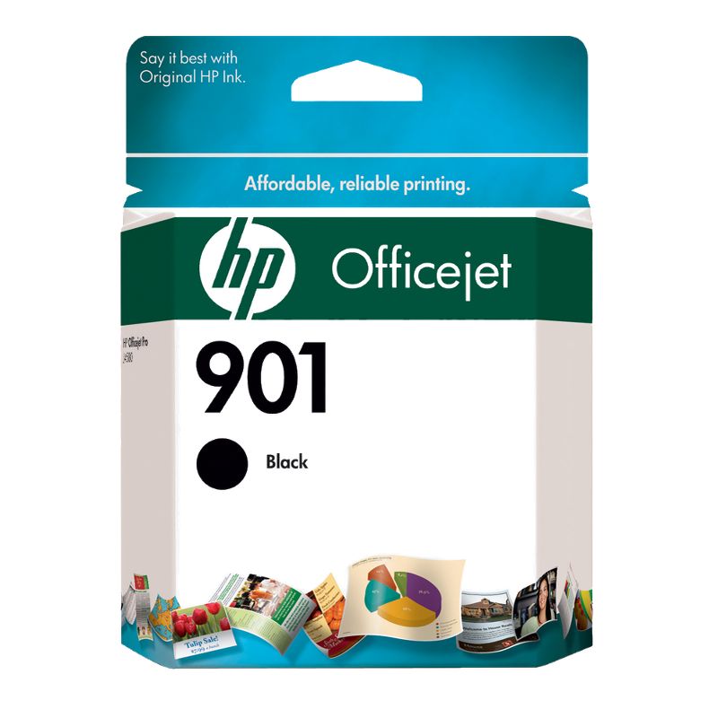 HP 901 Officejet Single Ink Cartridge - Black (CC653AN_14), 1 of 2