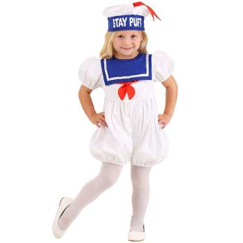 HalloweenCostumes.com Ghostbusters Toddler Stay Puft Bubble Costume for Girls.