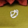 Slickblue Women's Polished Sterling Silver Ring with Clear CZ Heart, Timeless Jewelry for Special Occasions, Size 5-10 - 2 of 3