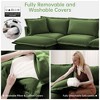 NicBex Modern Corduroy Deep Seat Single Sofa with Back Cushion & Throw Pillows, Comfortable Futon Couch for Living Room & Bedroom - 4 of 4