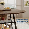 Dinning Room Tables for 4, Round Dining Table Set with Storage, 47 Inch/ 42 Inch Circle Kitchen Table High Top, for Dining room Kitchen - 3 of 4