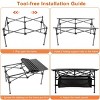 Racxily 1Pc Folding Camping Table with Carrying Bag, Portable Aluminum Roll-up Picnic BBQ Desk, Heavy Duty Outdoor Beach Backyard Party Patio - 4 of 4