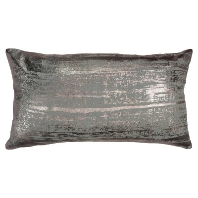 14"x26" Oversized Abstract Polyester Filled Lumbar Throw Pillow - Rizzy Home