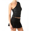Women's Mia One Shoulder Sequin - OLIVACEOUS - 2 of 4