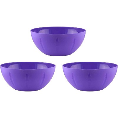 YBM Home Plastic Serve Mixing Bowl, Pack of 3