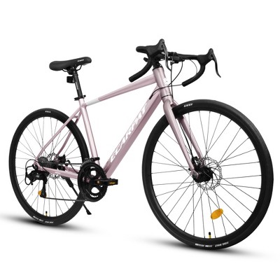 YONWAY 700C Lightweight Aluminum Road Bike, 16-Speed Racing Bicycle, for Men and Women