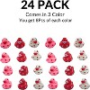 4E's Novelty Valentine's Day Rubber Ducks (24 Pack) - Heart-Themed Duckies, Classroom Gifts & Party Favors - 3 of 4