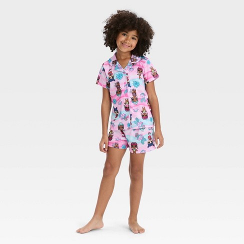 Girls L.o.l. Surprise 2pc Coat Pajama Set Pink 4 Target