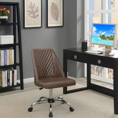Kumasinova Adjustable Height Home Office Chair,Desk Chair with Diamond-Tufted Backrest,Ergonomic Office Chair for Living Room,Bedroom,Study Room