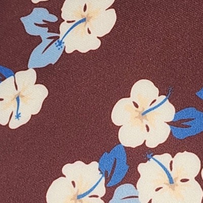 burgundy, blue and white