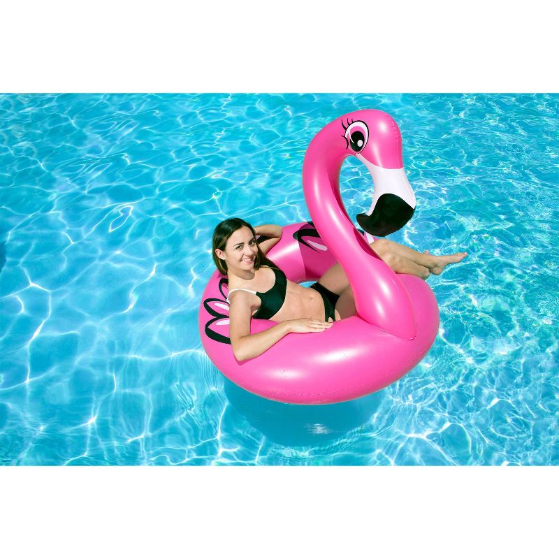 Poolmaster 48&#39;&#39; Flamingo Swimming Pool Tube Float, 2 of 5