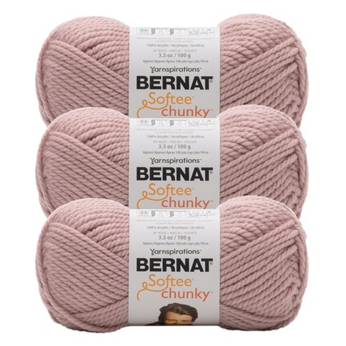 (Pack of 3) Bernat Softee Chunky Yarn-Gray Rose