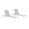 PAGED Patio Chaise Lounges Set of 2 Aluminum Frame Recliner with Mesh Modern Lounge Chair for Garden, Poolside - 2 of 4
