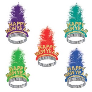 Beistle Gold Coast Tiaras, (50/Pkg) Multicolored - 1 of 1