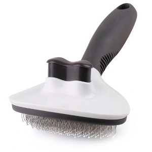 Prime Pets Cat Brush with Push Button, Self Cleaning Slicker Brush for Dogs & Cats Shedding Grooming - 1 of 4