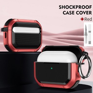 HTUTWOO Case for Airpods Pro/Pro 2, Full Body Hard Shockproof Protective Cover with Keychain and Cleaning Kit - 1 of 4