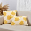 REGALWOVEN Pack of 2 Maple Leaf Jacquard Decorative Throw Pillow Covers Soft Cushion Cases for Couch Sofa Living Room - 2 of 4