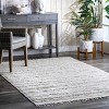 Nuloom Jolene Shaggy Striated Indoor Area Rug 8x10, Gray - 2 of 4