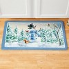 Collections Etc Winter Snowman Anti-Fatigue Kitchen Mat 29.75" x 18" - 2 of 3