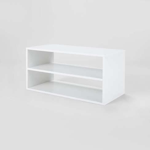 2 Shelf Organizer White Brightroom, White Two Shelf Bookcase Target