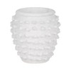 Stone Ceramic Planter with Raised Textured Surface and Rounded Edge Design - Contemporary Decorative Accent Pot with Sculpted Detail - 2 of 4