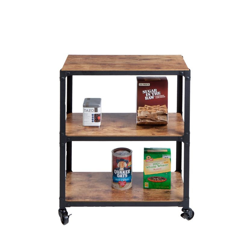 Mind Reader Rolling 3-Teir Bar Cart Coffee Station, 2 of 7