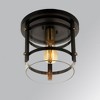 Maxim Lighting Capitol 1 - Light Flush Mount in  Black/Antique Brass - 2 of 3