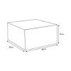 Sorra Home Subrella Bean Fabric Outdoor Patio Pouf - 4 of 4