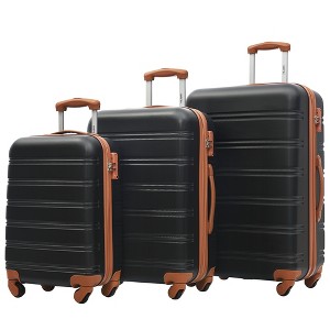 3 PCS Luggage Set, Hardside Spinner Suitcase with TSA Lock (20/24/28)-ModernLuxe - 1 of 4