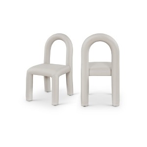 Meridian Furniture,Amari Vegan Leather Dining Chair, Set of 2 - 1 of 4