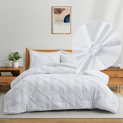 White Full/Queen Down Alternative Microfiber Comforter Set