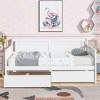 Twin Size Wooden Daybed with Two Storage Drawers for Bedroom or Guest Room - 2 of 4