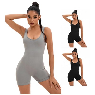 INSPIRE CHIC 3 Pcs Women's U Neck Full Hollow Back Butt Lifter Body Shaper
