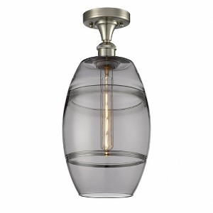 Vaz - 1 Light Semi-Flush Mount In Industrial Style-11.13 Inches Tall and 8 Inches Wide - 1 of 1