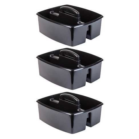 Storex Large Caddy, Black, Pack of 3 - image 1 of 1