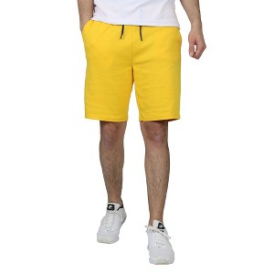 Galaxy By Harvic Men's Tech Fleece Performance Shorts With Heat Seal Zipper Pocket - 1 of 3