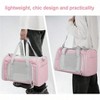 BABYYER Travel in Style: Portable Pet Carrier for Small Pets up to 15 Lbs- Airline Approved, Collapsible & Comfortable cat - 3 of 4