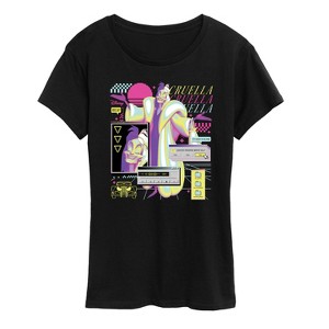 Women's - Disney - Cruella Vapor Wave Short Sleeve Graphic T-Shirt - 1 of 4