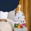 Prextex 23 Inch  Mini Christmas Tree with Warm White LED Lights-White - image 2 of 4