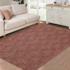 Contemporary Abstract Chenille Rug, Foldable, Non-Slip, Kid & Pet Friendly, Washable and Durable for Busy Areas - 2 of 4