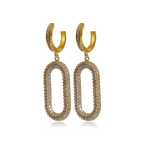 Jewels by Sunaina NOOR Oval Huggie Earrings