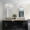 LLHZSY 23 3/5" Modern Intergrated LED Bathroom Vanity Wall Light Fixture -6000K Cool White Lights - Nickel - 4 of 4