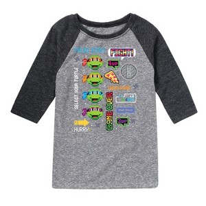 Boys' - Teenage Mutant Ninja Turtles - Icon Cluster Raglan Graphic T-Shirt - 1 of 4