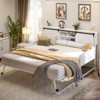 Aheaplus Storage Daybed with Trundle and Charging Station - 2 of 4